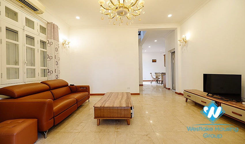 A luxury four-bedroom villa with a garage in Ciputra, Tay Ho district, Hanoi